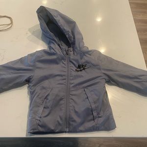 Nike fleece lined water repellent coat